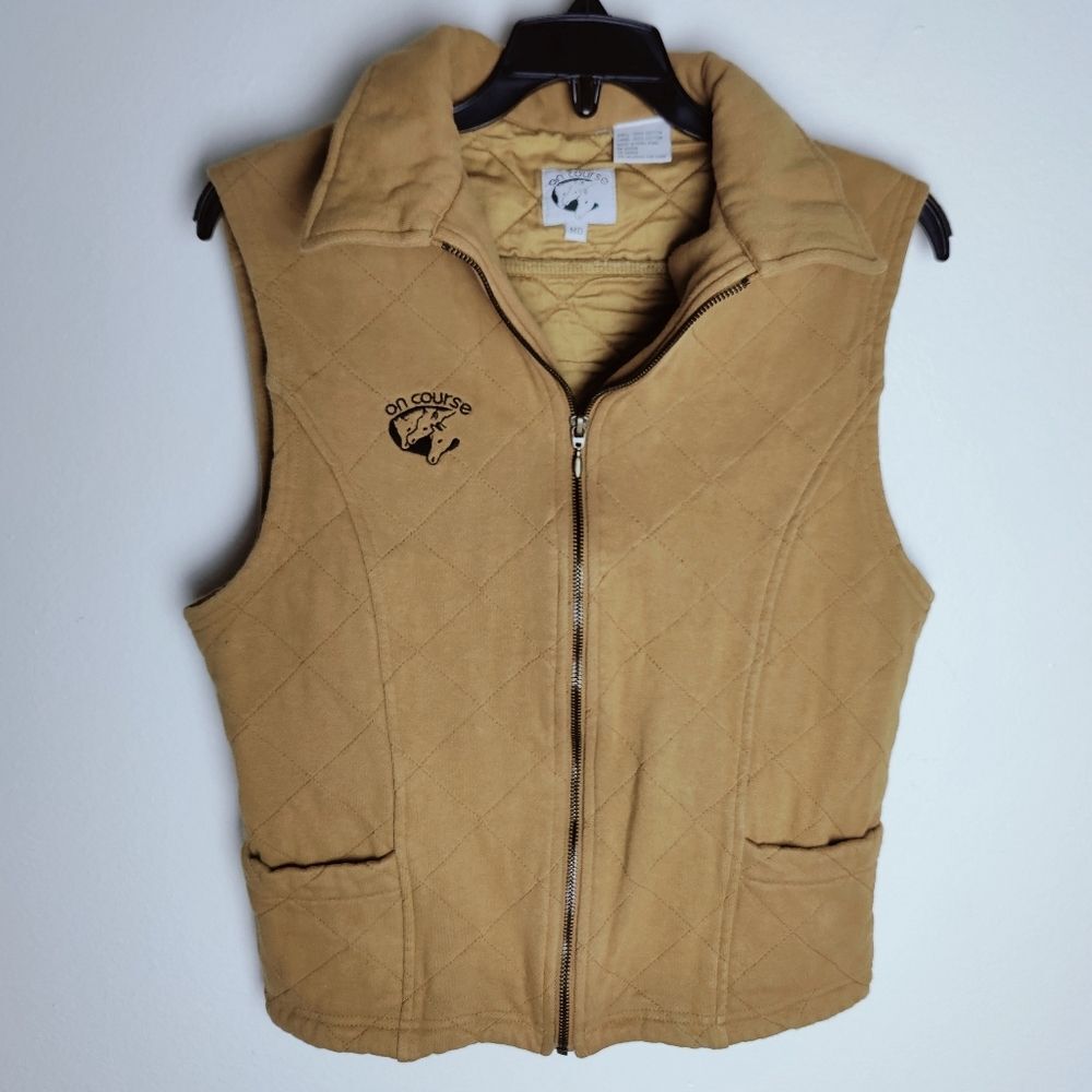 VTG Y2K Kerrits On Course Women's Quilted Horse Riding Equestrian Vest, Sz M